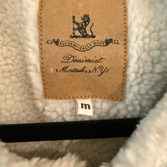 Denimist Denim Oversized Sherpa-Lined Jacket - Picture 4 of 5